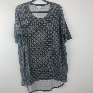 LuLaRoe Tunic high & Low bottom short sleeves size xs